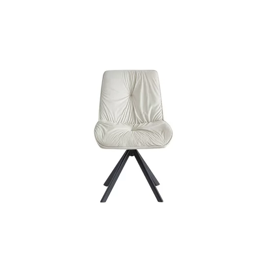 Scaun Mistyc, design modern cu tapițerie catifelată, picioare metalice rezistente, 52x43x83 cm, bej picture - 2
