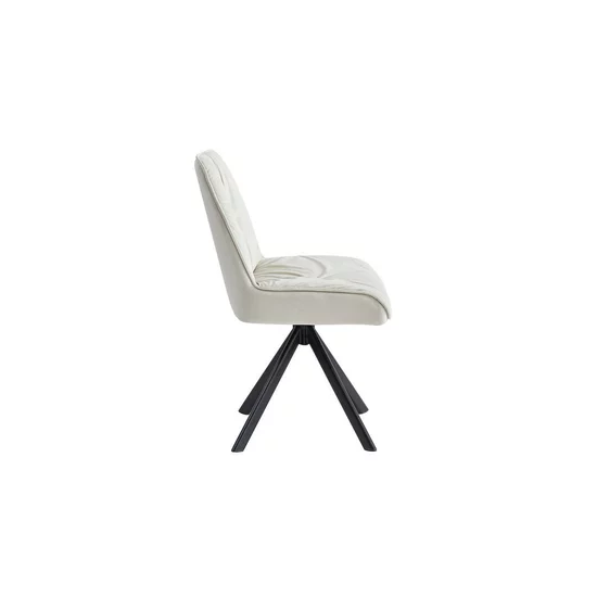Scaun Mistyc, design modern cu tapițerie catifelată, picioare metalice rezistente, 52x43x83 cm, bej picture - 3