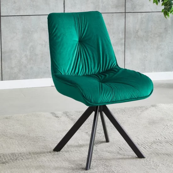 Scaun Mistyc, design modern cu tapițerie catifelată, picioare metalice rezistente, 52x43x83 cm, bej picture - 13