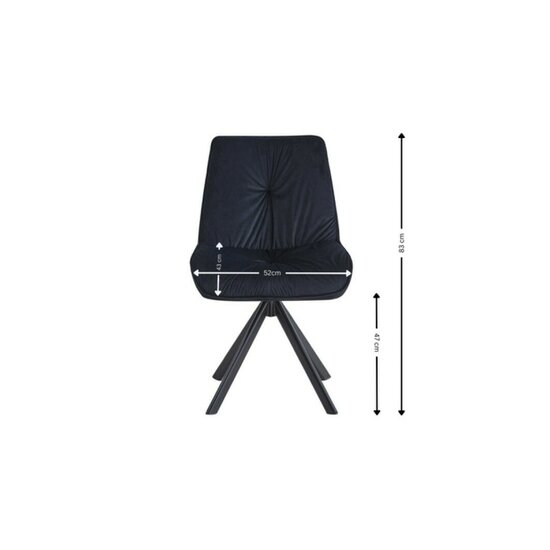 Scaun Mistyc 52x43x83 cm Bej picture - 17