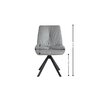 Scaun Mistyc 52x43x83 cm Bej picture - 8