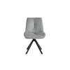 Scaun Mistyc, design modern cu tapițerie catifelată, picioare metalice rezistente, 52x43x83 cm, bej picture - 6