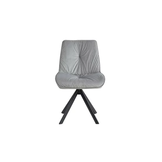 Scaun Mistyc, design modern cu tapițerie catifelată, picioare metalice rezistente, 52x43x83 cm, bej picture - 6