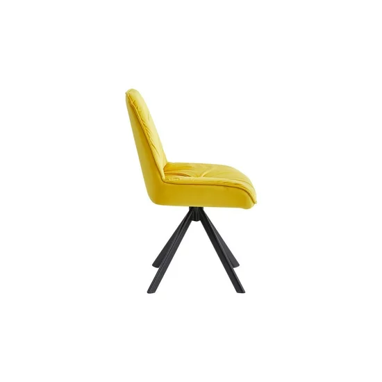 Scaun Mistyc, design modern cu tapițerie catifelată, picioare metalice rezistente, 52x43x83 cm, bej picture - 11