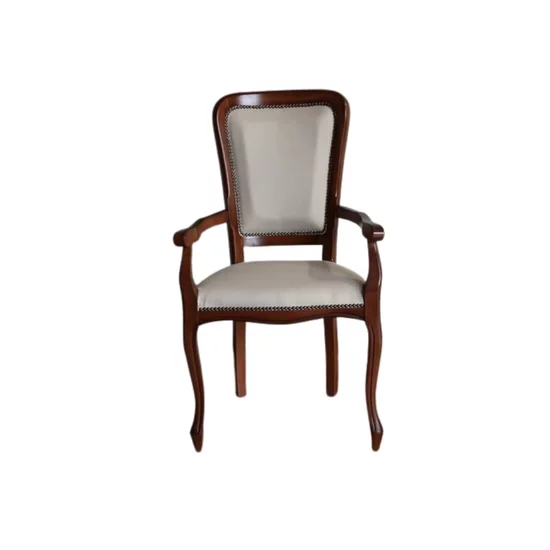 Scaun Padova cu brațe, tapițat cu stofă, cadru metalic, culoare personalizabilă picture - 2