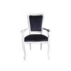 Scaun Padova cu brațe, tapițat cu stofă, cadru metalic, culoare personalizabilă picture - 3