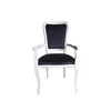 Scaun Padova cu brațe, tapițat cu stofă, cadru metalic, culoare personalizabilă picture - 3