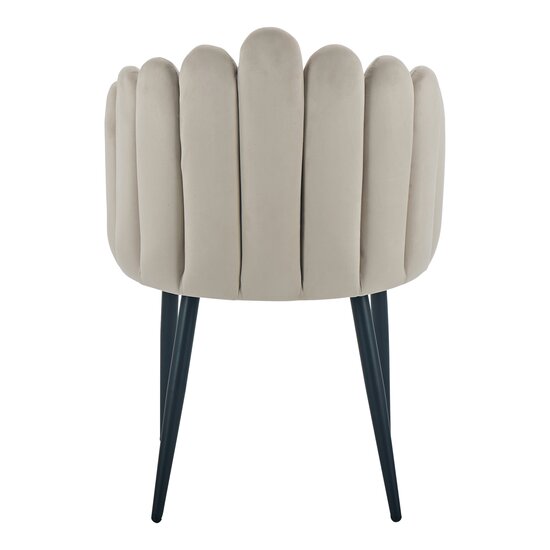 Scaun Simba, tapițat catifea, 58x61x85 cm, bej picture - 4