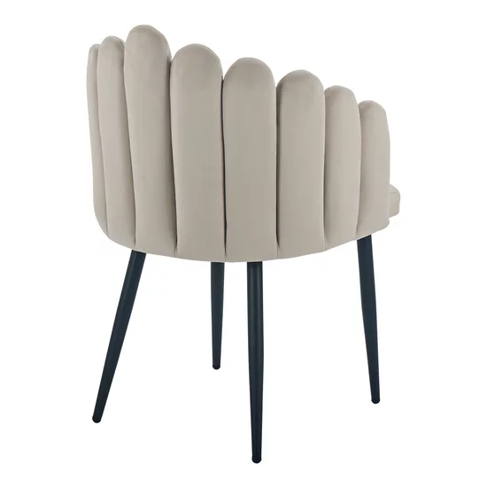 Scaun Simba, tapițat catifea, 58x61x85 cm, bej picture - 5