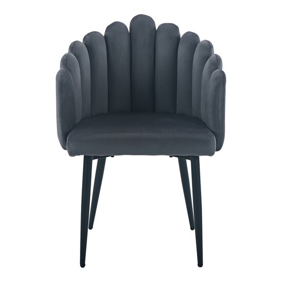 Scaun Simba, tapițat catifea, 58x61x85 cm, bej picture - 7