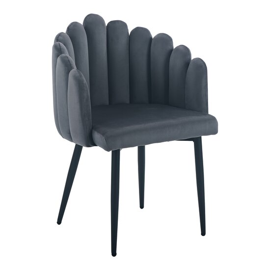 Scaun Simba, tapițat catifea, 58x61x85 cm, bej picture - 8