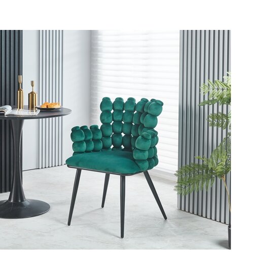 Scaun Spike, tapițat catifea, 63x45x85 cm, gri picture - 7