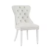 Scaun tapițat Mira MC, picioare din lemn alb, design elegant cu nasturi, șezut ergonomic, tapițerie premium, personalizabil picture - 4