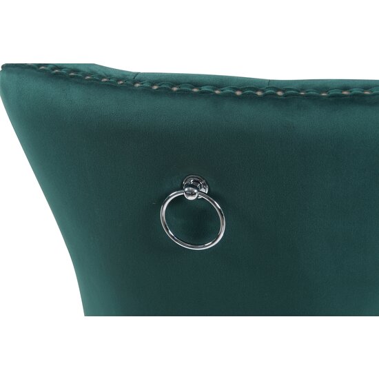 Scaun tapițat Mira MC, picioare din lemn negru, design elegant cu nasturi, șezut ergonomic, tapițerie premium, personalizabil picture - 4