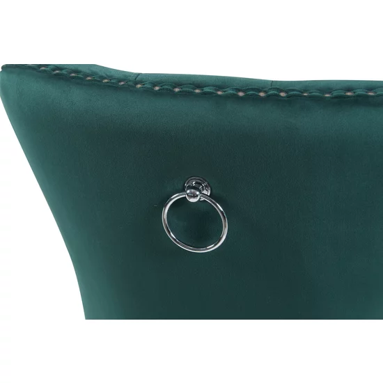 Scaun tapițat Mira MC, picioare din lemn negru, design elegant cu nasturi, șezut ergonomic, tapițerie premium, personalizabil picture - 4