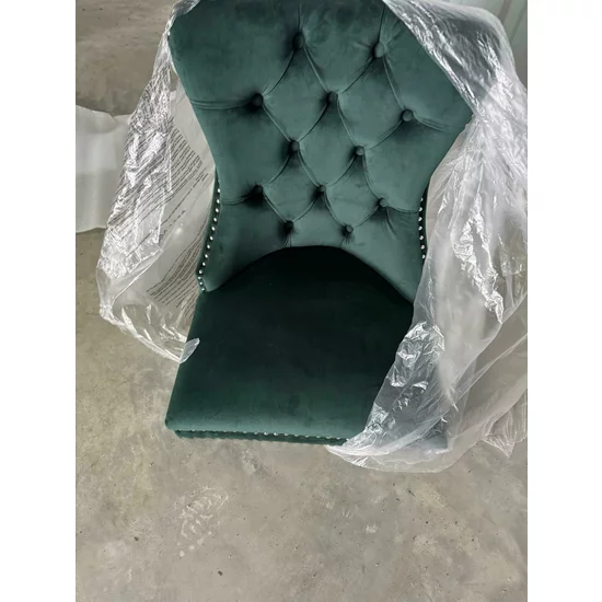 Scaun tapițat Mira MC, picioare din lemn negru, design elegant cu nasturi, șezut ergonomic, tapițerie premium, personalizabil picture - 13