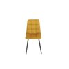 Scaun tapitat Velvet, stofa catifelata , 44x42x89 cm culoare Galben Mustariu picture - 1