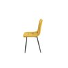 Scaun tapitat Velvet, stofa catifelata , 44x42x89 cm culoare Galben Mustariu picture - 3