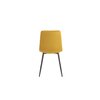 Scaun tapitat Velvet, stofa catifelata , 44x42x89 cm culoare Galben Mustariu picture - 4