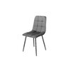 Scaun tapitat Velvet, stofa catifelata , 44x42x89 cm culoare Gri picture - 1