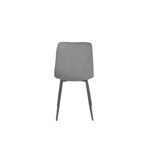 Scaun tapitat Velvet, stofa catifelata , 44x42x89 cm culoare Gri picture - 3