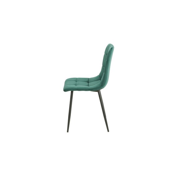 Scaun tapițat Velvet, stofă catifelată premium, structură metalică, 44x42x89 cm, gri picture - 11