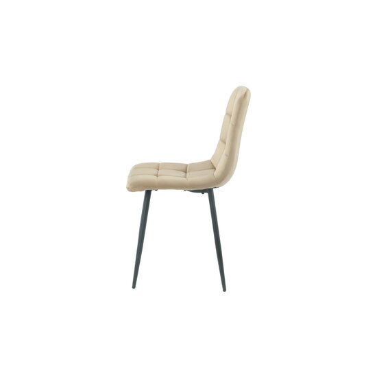 Scaun tapițat Velvet, stofă catifelată premium, structură metalică, 44x42x89 cm, gri picture - 15