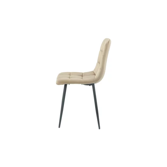 Scaun tapițat Velvet, stofă catifelată premium, structură metalică, 44x42x89 cm, gri picture - 15