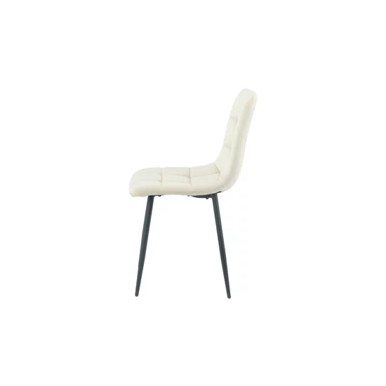 Scaun tapițat Velvet, stofă catifelată premium, structură metalică, 44x42x89 cm, gri picture - 25