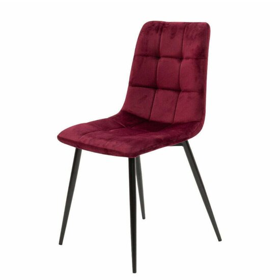 Scaun tapițat Velvet, stofă catifelată premium, structură metalică, 44x42x89 cm, gri picture - 32