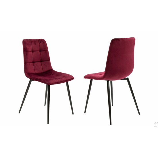 Scaun tapițat Velvet, stofă catifelată premium, structură metalică, 44x42x89 cm, gri picture - 33