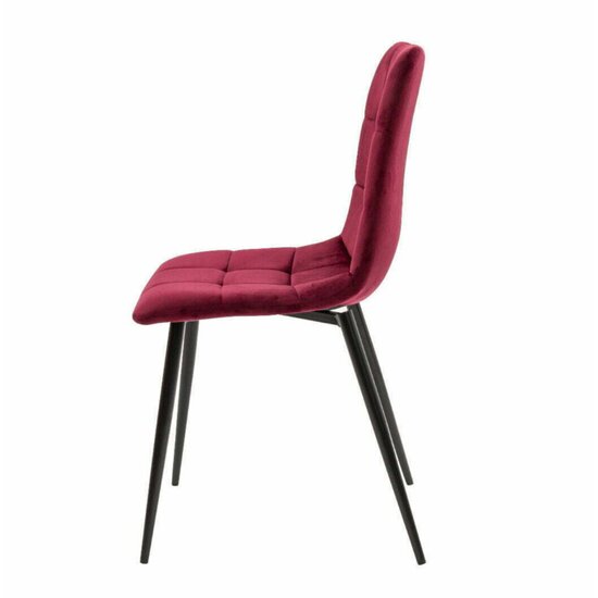 Scaun tapițat Velvet, stofă catifelată premium, structură metalică, 44x42x89 cm, gri picture - 34