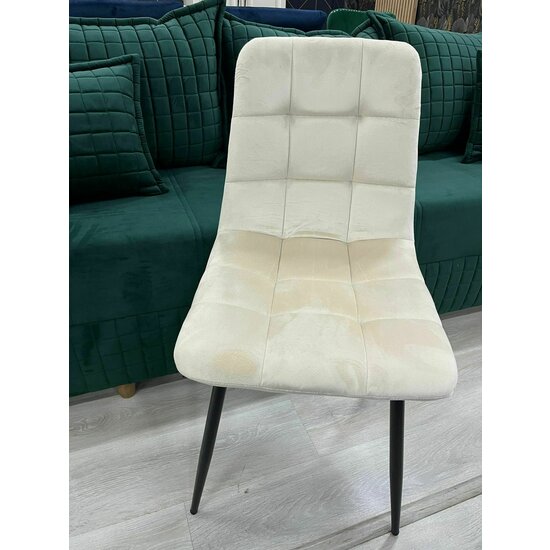 Scaun tapițat Velvet, stofă catifelată premium, structură metalică, 44x42x89 cm, gri picture - 38