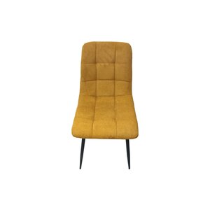 Scaun tapitat Velvet,stofa Vardo 44x42x89 cm culoare galben