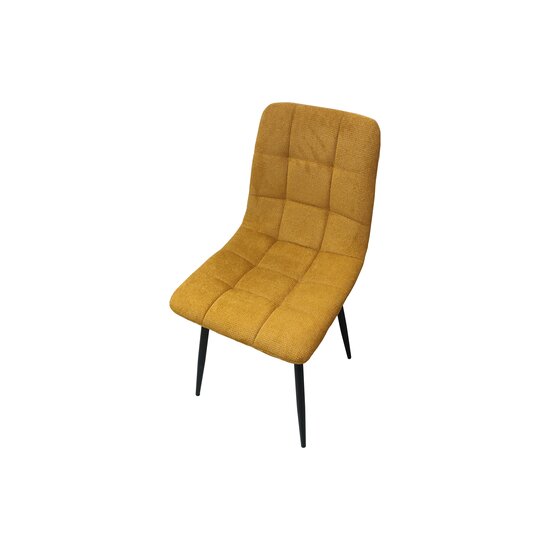 Scaun tapitat Velvet,stofa Vardo 44x42x89 cm culoare galben picture - 2