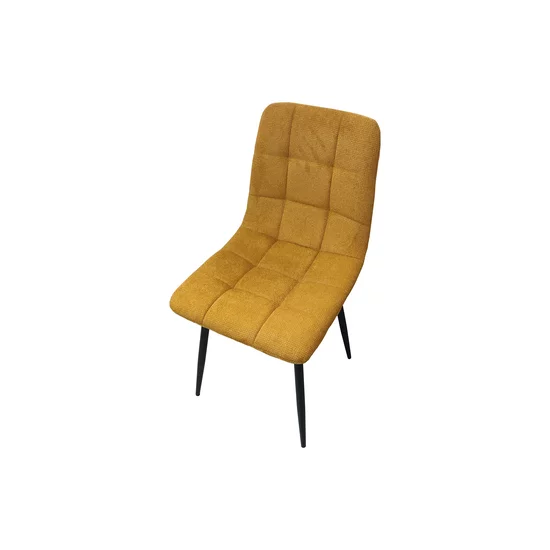 Scaun tapitat Velvet,stofa Vardo 44x42x89 cm culoare galben picture - 2