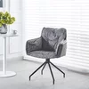 Scaun Tisso, ergonomic cu tapițerie catifelată, picioare metalice rezistente, 61x48x85 cm, gri picture - 1