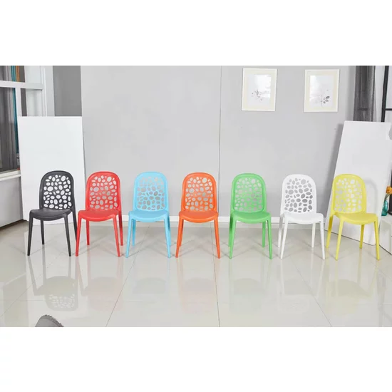 Scaun Tulia, design minimalist, material plastic durabil, 51.5x37x81 cm, alb picture - 2