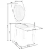 Scaun Velo, design ergonomic, plastic și metal, 44x53x96 cm, alb picture - 8
