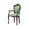 Scaun Venezia cu brațe, design clasic, șezut tapițat, lemn masiv de fag, 58x58x107 cm, personalizabil picture - 1