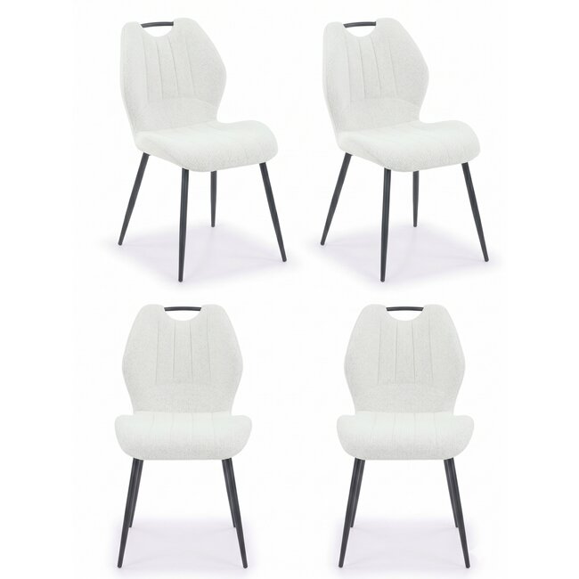 Set 4 Scaune tapitate KLAUS 48 x40A x89 cm