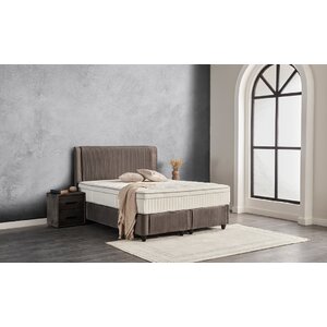 Set Beauty Pat + Saltea 160x200 cm maro deschis