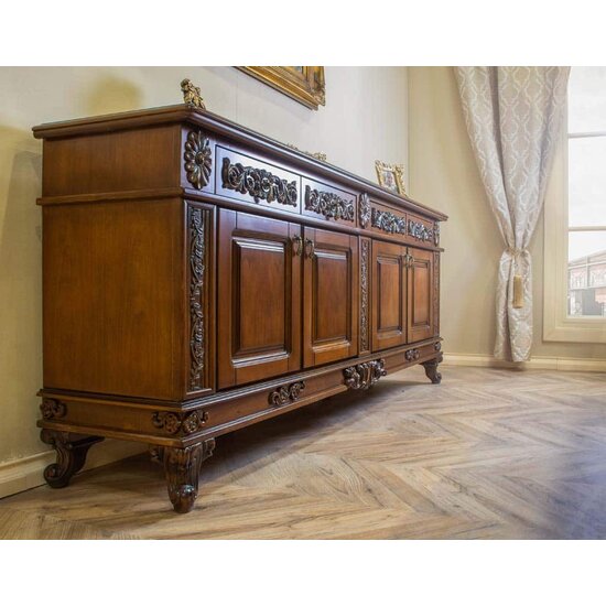 Set comodă + 2 vitrine Plasma Vicky, lemn masiv, finisaj premium, spațiu depozitare generos, comoda 180x49x65 cm + vitrine 80x46x218 cm, personalizabil picture - 6