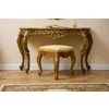 Set de toaletă Vicky, design elegant cu oglindă și sertare, lemn masiv și MDF, 130x42x79 cm, culoare personalizabilă picture - 3