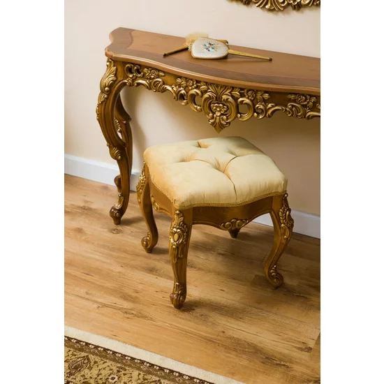 Set de toaletă Vicky, design elegant cu oglindă și sertare, lemn masiv și MDF, 130x42x79 cm, culoare personalizabilă picture - 7