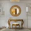 Set de toaletă Vicky, design elegant cu oglindă și sertare, lemn masiv și MDF, 130x42x79 cm, culoare personalizabilă picture - 1