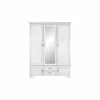 Set dormitor Idento 2 alb alpin, pat 160x200 cm, dulap 3 uși, 2 noptiere, PAL melaminat și MDF, stil clasic picture - 4