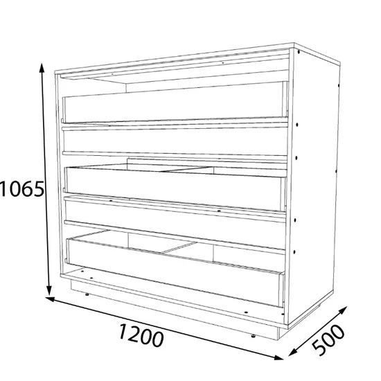 Set Dormitor Geneva, Cu Pat 160x200, Dulap 3 Uși, Comodă Și Noptiere, PAL Laminat, Sonoma Trufă/Wenge Magia picture - 9