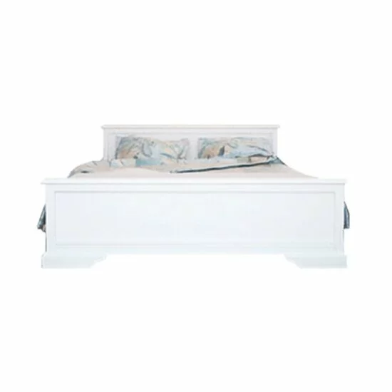 Set dormitor Kleo, design clasic, MDF și PAL melaminat, pat 160x200 cm, alb picture - 5