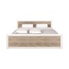 Set Dormitor Koen II, mobilier modular complet, pat 160x200 cm, dulap 4 uși, comodă și noptiere, MDF + PAL, Pin Arizona/Stejar Nava picture - 4